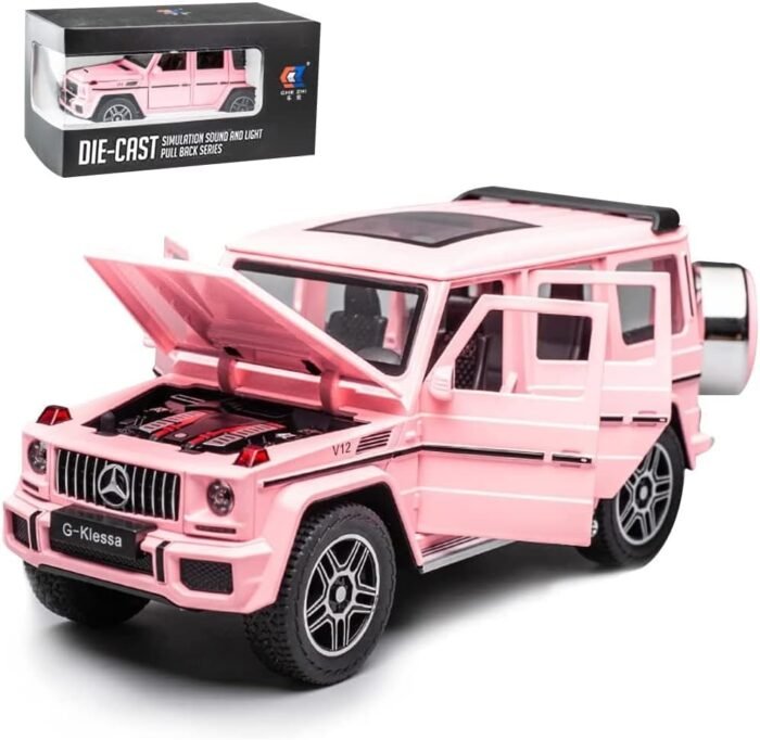 1:24 Benz Toy car, Benz Maybach GLS600 Alloy car Model Toys, with Sound and Light Function