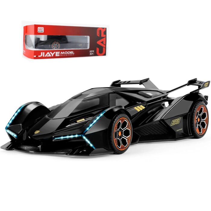 Toy Cars Lambo V12 Sports Car Toy with Light and Sound Diecast Metal Model Cars