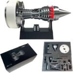 TR900 4 Type Turbofan Engine Model.Aircraft Engine Turbojet Engine Replica 28cm.