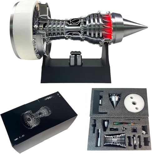 TR900 4 Type Turbofan Engine Model.Aircraft Engine Turbojet Engine Replica 28cm.