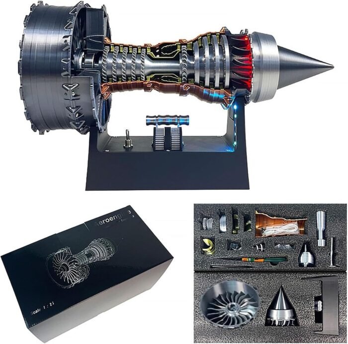 TR900 AT-28CM-H Turbofan Engine Model.Aircraft Engine Turbojet Engine Replica 28cm.