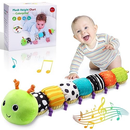 Infant Musical Stuffed Animal Activity Soft Toys Caterpillar